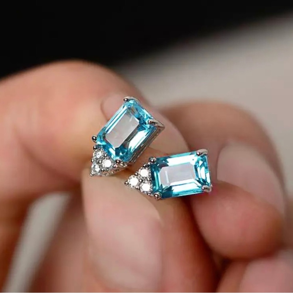 Blue earrings